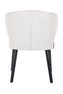 White Bouclé Modern Dining Chair | OROA Indigo | Dutchfurniture.com