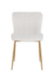 White Bouclé Contemporary Dining Chair | OROA Odessa | Dutchfurniture.com