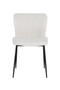 Minimalist White Bouclé Chair | OROA Darby | Dutchfurniture.com