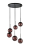 Six Glass Orb Hanging Lamp | OROA Kyana | Dutchfurniture.com