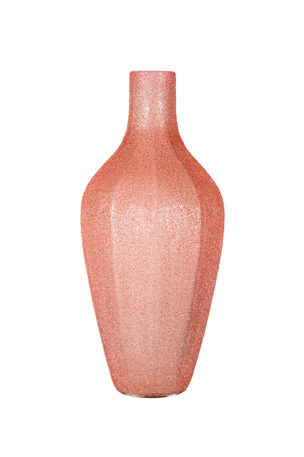 Pink Glass Bottle Vase L | OROA Ceylin | Dutchfurniture.com
