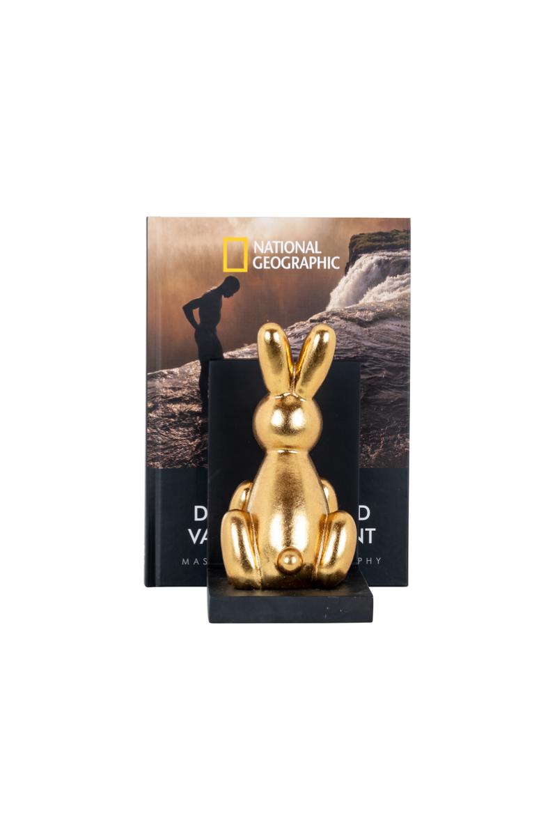 Gold Rabbit Book Ends | OROA Cony | Dutchfurniture.com