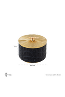 Round Black Modern Storage Box | OROA Beez | Dutchfurniture.com