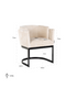 White Chenille Modern Chair | OROA Emerson | Dutchfurniture.com