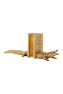 Gold Reptilian Book Ends | OROA Crocodile | Dutchfurniture.com