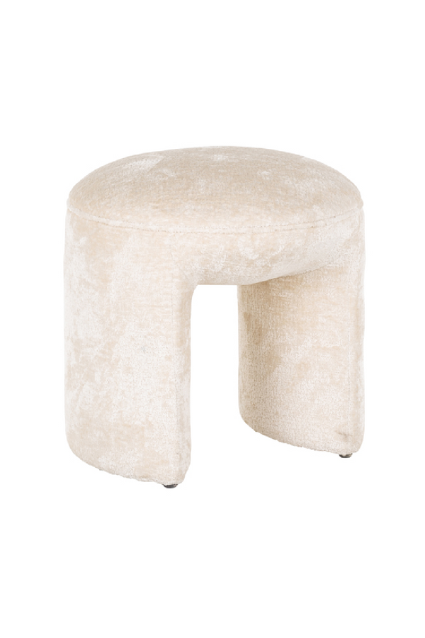 Modern Chenille Pouf | OROA Fargo | Dutchfurniture.com