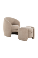 Chenille Upholstered Pouf | OROA Fenna | Dutchfurniture.com