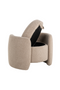 Chenille Upholstered Pouf | OROA Fenna | Dutchfurniture.com