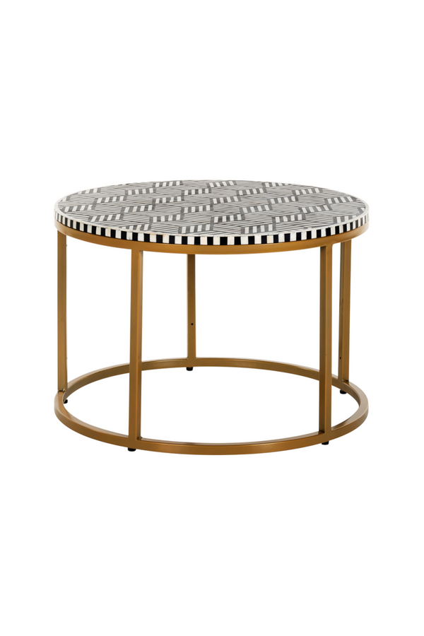 Round Patterned Coffee Table | OROA Bliss | Dutchfurniture.com