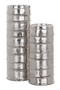 Cylindrical Silver Candle Holder | OROA Linde | Dutchfurniture.com