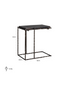 Black Aluminum Sofa Table | OROA Ventana | Dutchfurniture.com