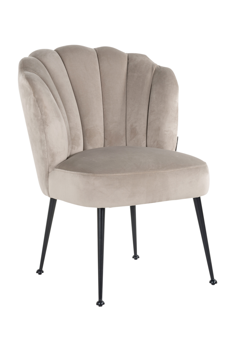Scalloped Velvet Dining Chair | OROA Pippa | Dutchfurniture.com