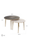 Modern Art Deco Coffee Tables (2) | OROA Esmay | Dutchfurniture.com