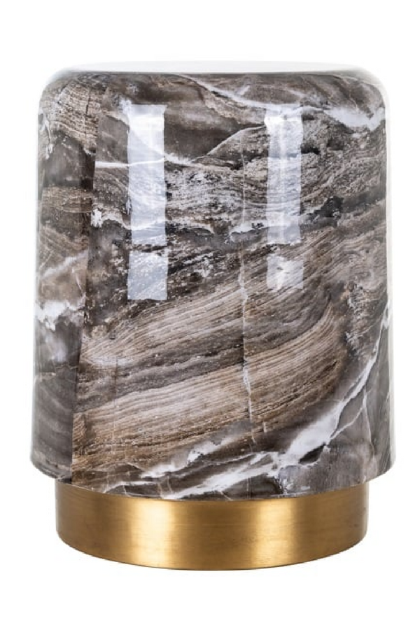 Gray Marbled End Table | OROA Axelle | Dutchfurniture.com