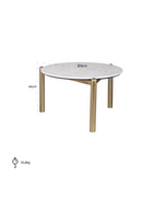 Tripod Marble Coffee Table | OROA Jael | Dutchfurniture.com