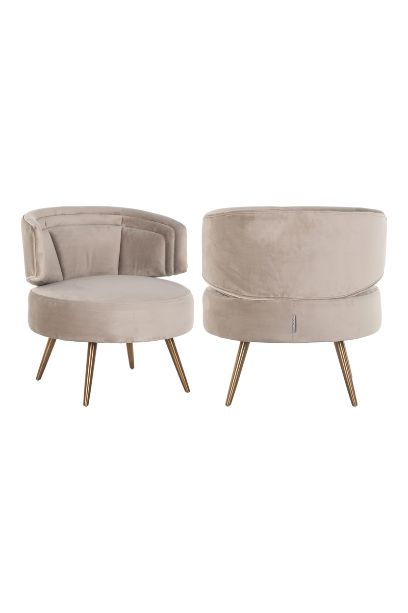 Modern Velvet Easy Chair | OROA Hazel | Dutchfurniture.com