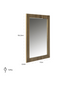 Gold Rectangular Mirror | OROA Ironville | Dutchfurniture.com