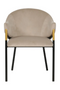 Khaki Velvet Modern Dining Chairs (2) | OROA Jocasta | Dutchfurniture.com