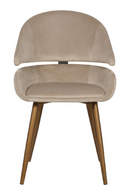 Khaki Velvet Accent Chair Set (2) | OROA Denny | Dutchfurniture.com