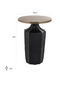 Contemporary Aluminum End Table | OROA Evie | Dutchfurniture.com