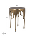 Brass Art Deco End Table | OROA Carly | Dutchfurniture.com