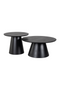 Black Pedestal Coffee Table Set (2) | OROA Jazz | Dutchfurniture.com
