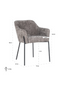 Fabric Upholstered Dining Armchair | OROA Fay | Dutchfurniture.com