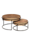 Round Metal Nesting Coffee Tables (2) | OROA Derby | Dutchfurniture.com