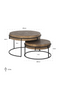 Round Metal Nesting Coffee Tables (2) | OROA Derby | Dutchfurniture.com