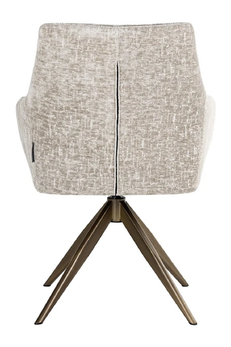 Upholstered Quadropod Swivel Chair | OROA Lisonne | Oroatrade.com