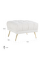 Modern Upholstered Hocker | OROA Huxley | Dutchfurniture.com