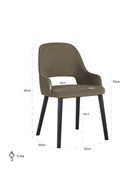 Cut-Out Back Dining Chair | OROA Antony | Dutchfurniture.com