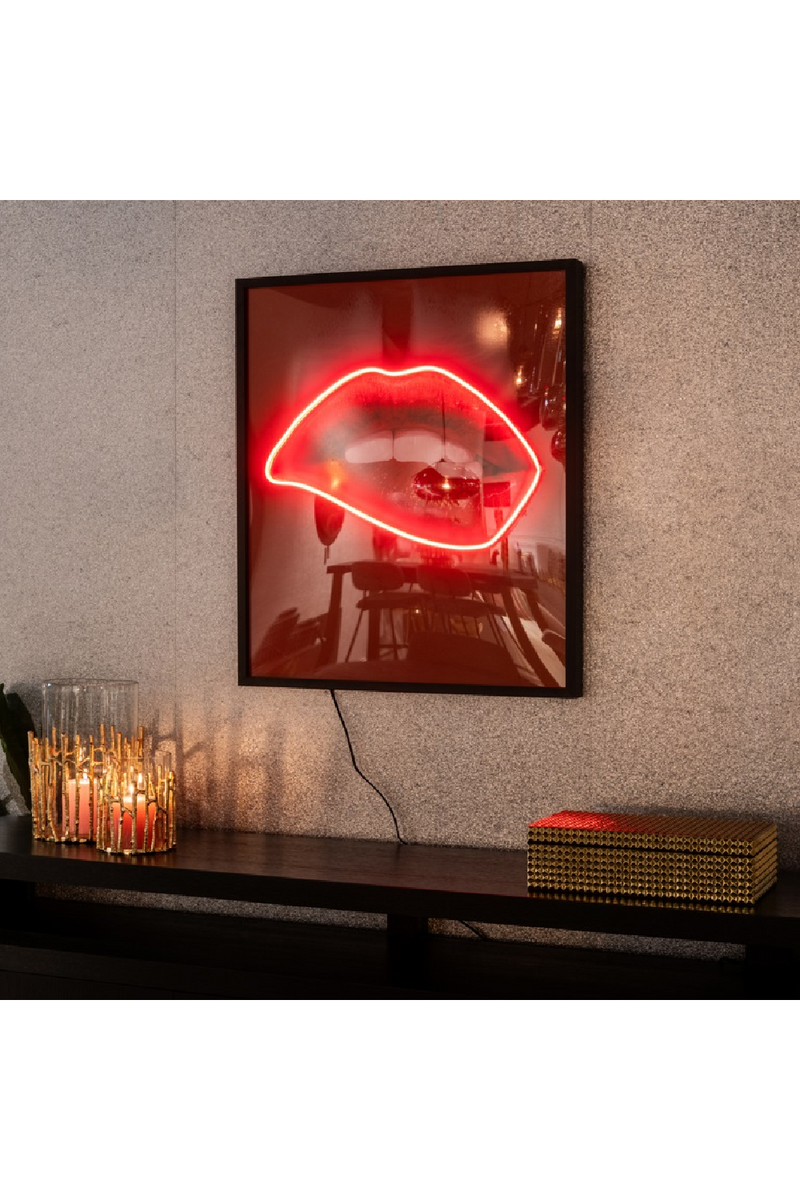 Red Contemporary Wall Art | OROA Lips | Dutchfurniture.com