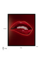Red Contemporary Wall Art | OROA Lips | Dutchfurniture.com