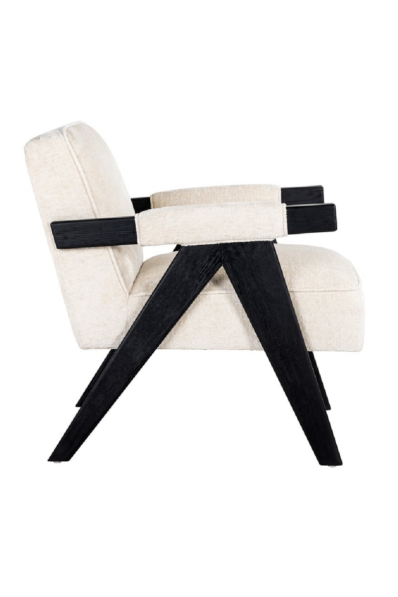 White Chenille Easy Chair | OROA Cooper | Dutchfurniture.com