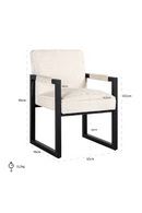 White Chenille Dining Chair | OROA Beck | Dutchfurniture.com