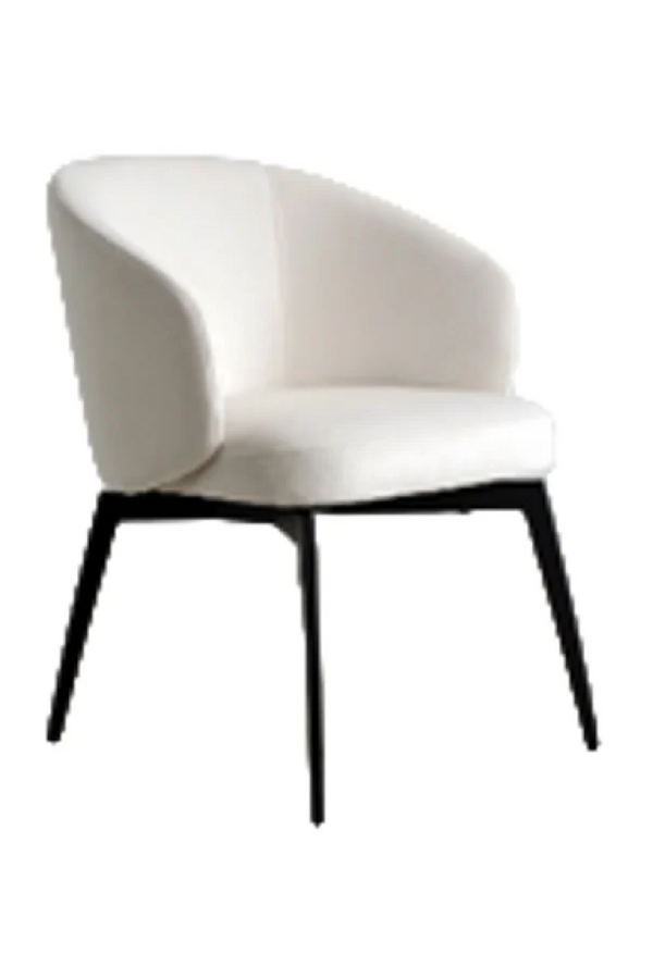White Chenille Dining Chair | OROA Amphara | Dutchfurniture.com