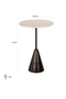 Travertine Pedestal Side Table | OROA Avalon | Dutchfurniture.com