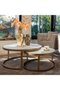 Round Nesting Coffee Table | OROA Whitebone | Dutchfurniture.com