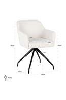White Swivel Chair | OROA Benthe | Dutchfurniture.com