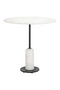 White Marble Pedestal Dining Table | OROA Jagger | Dutchfurniture.com