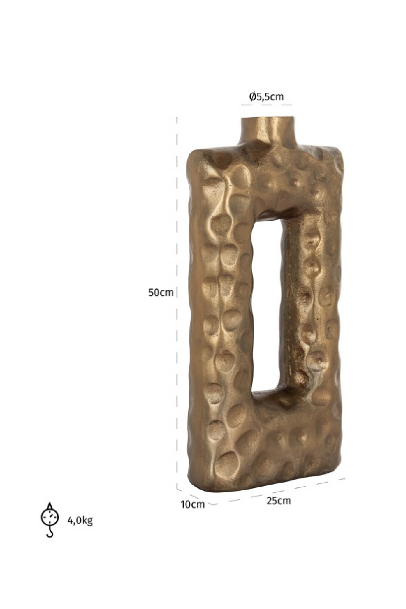 Rustic Aluminium Vase | OROA Samuel | Dutchfurniture.com