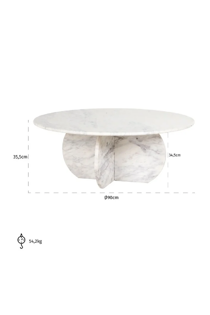 White Marble Coffee Table | OROA Holmes | Dutchfurniture.com