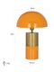Orange Domed Table Lamp | OROA Twilla | Dutchfurniture.com