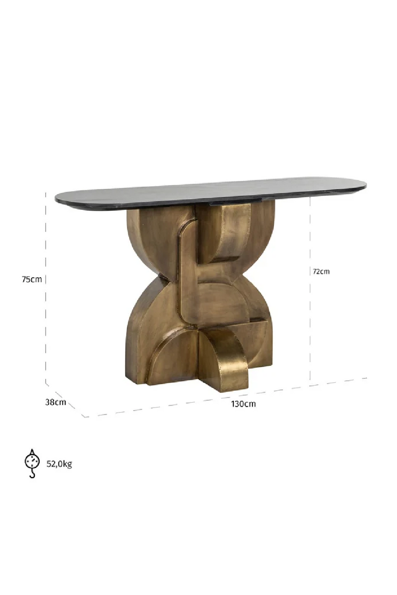 Marble Art Deco Console Table | OROA Maddox | Dutchfurniture.com
