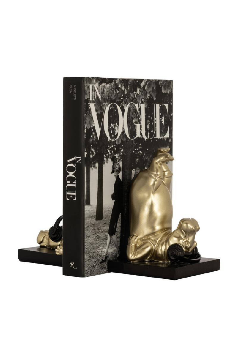 Gold Sculptural Books Standard | OROA Hippo | Dutchfurniture.com