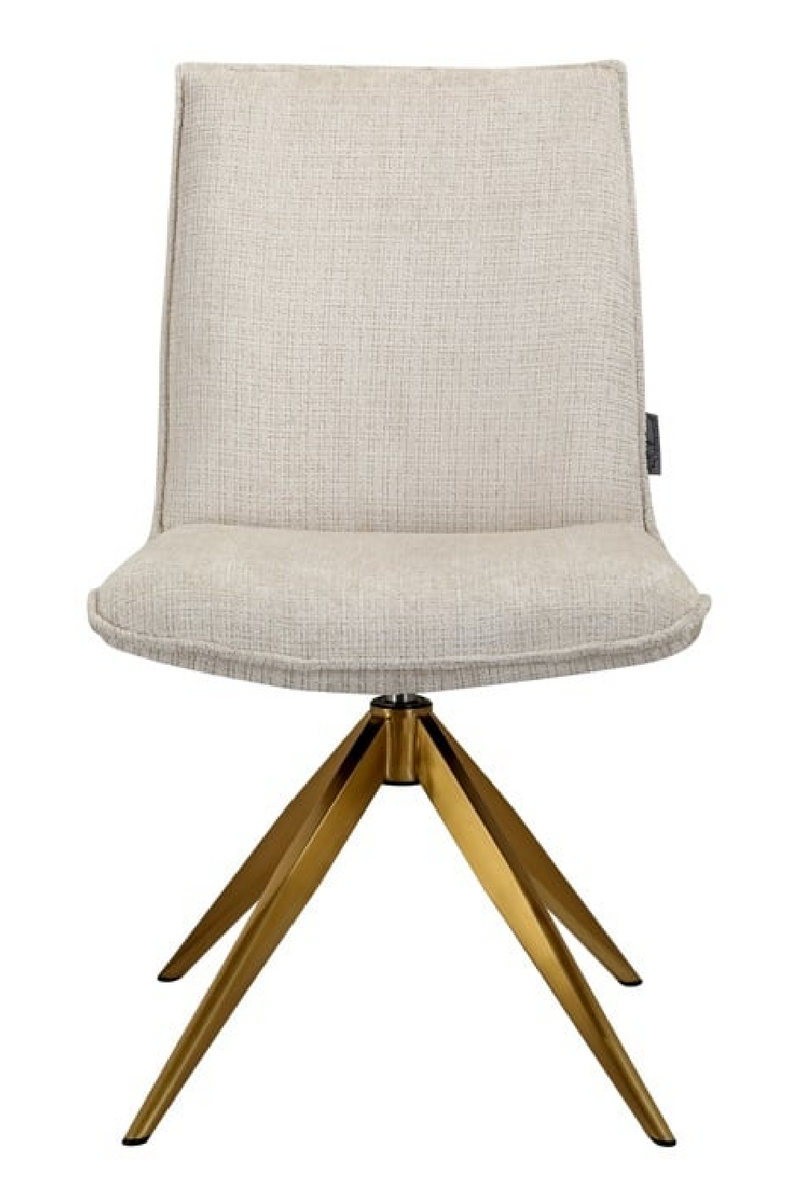 Beige Chenille Swivel Chair | OROA Dakota | Dutchfurniture.com