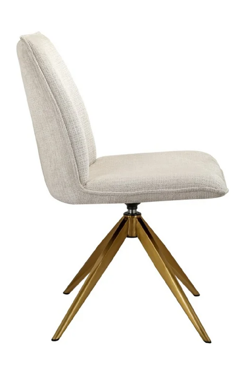 Beige Chenille Swivel Chair | OROA Dakota | Dutchfurniture.com