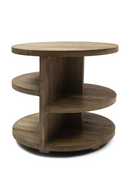 Round Oak Layered Side Table | Rivièra Maison Del Rey | Dutchfurniture.com