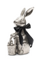 Silver Aluminium Decor | Rivièra Maison Easter Bunny With Egg Basket | Dutchfurniture.com